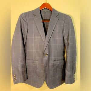 J.Crew Blazer Navy Windowpane - 36R